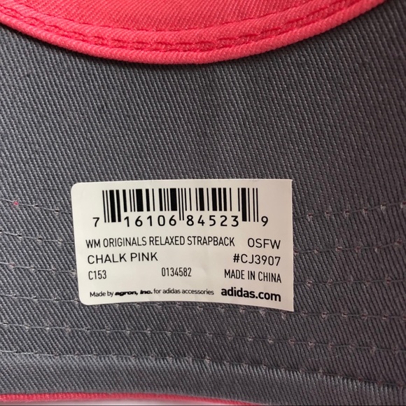 Adidas Originals pink relaxed strapback hat NWT - Picture 7 of 8
